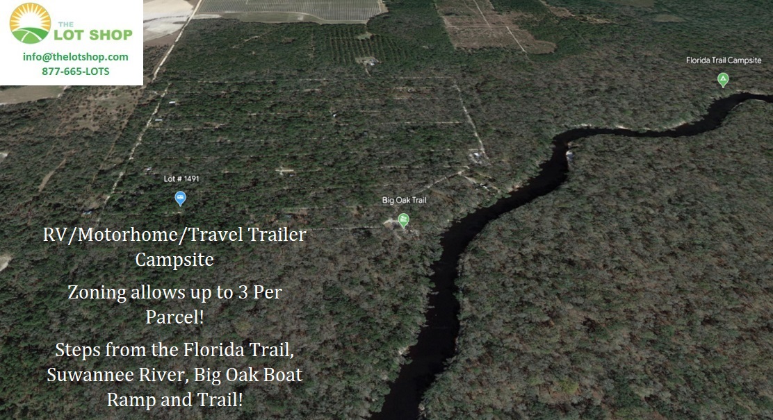 Lot For Sale Suwannee River Campsites Hamilton FL 0.180 acres, ATV