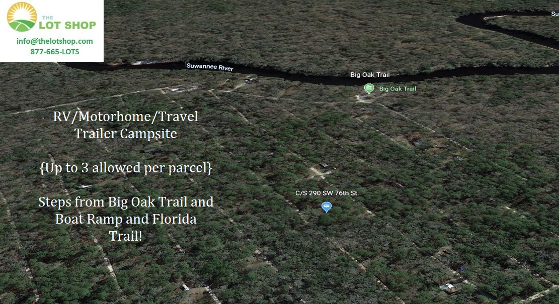 Lot For Sale Suwannee River Campsites Hamilton FL 0.180 acres, ATV