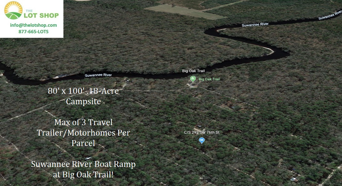 Lot For Sale Suwannee River Campsites Hamilton FL 0.180 acres, ATV, Camping, Manufactured