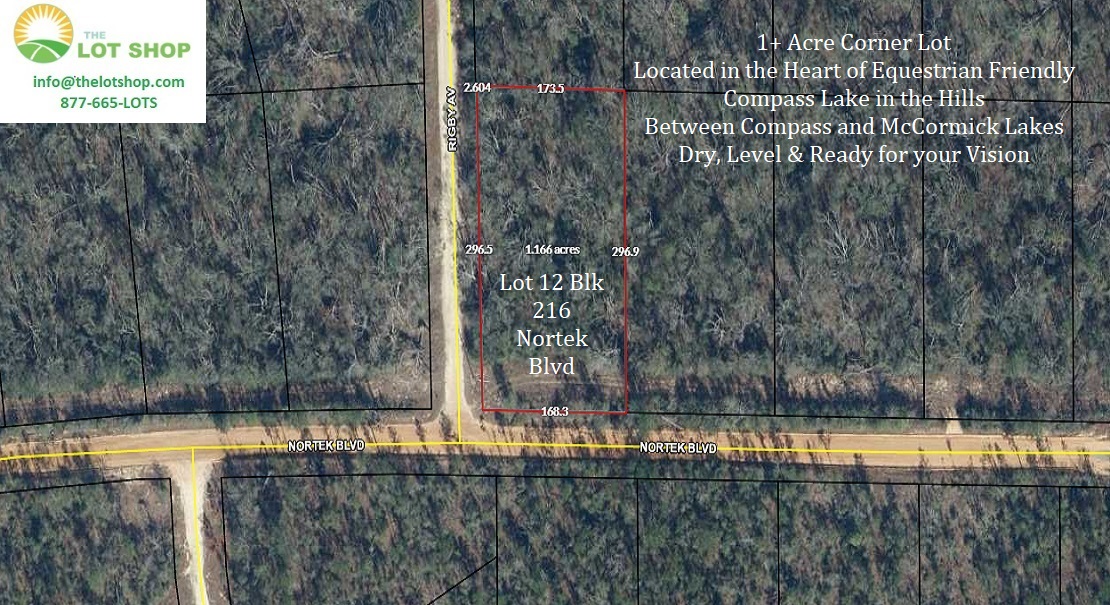 Lot For Sale Compass Lake Hills Jackson FL 1.166 acres, Camping