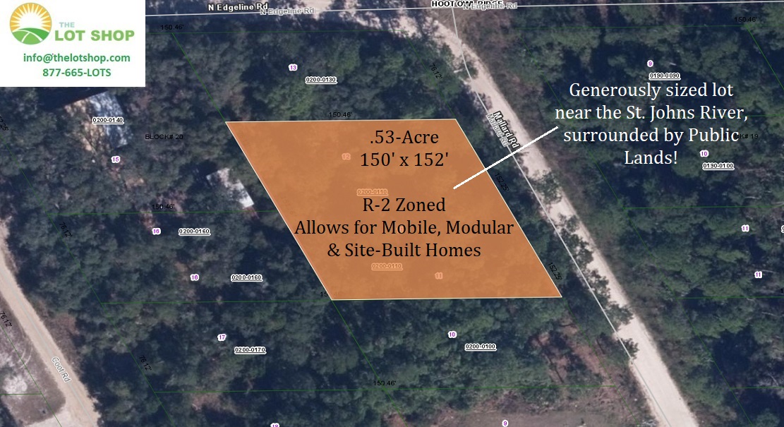 Lot For Sale ST JOHNS RIVERSIDE EST.HOOT OWL RIDGE3RD Putnam FL 0.