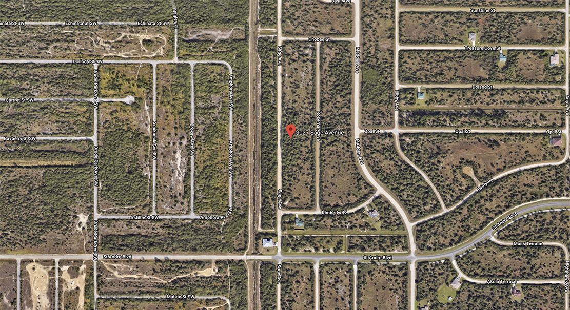 Lot For Sale Port Malabar Unit 49 Brevard FL 0.230 acres, Paved