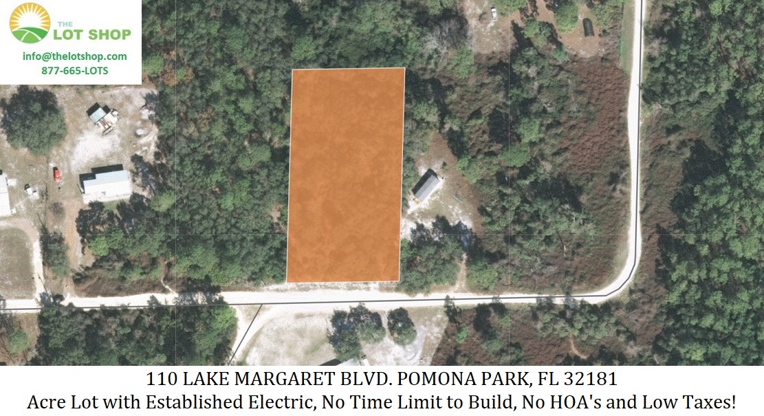 Lot For Sale LAKE MARGARET UNIT 1 Putnam FL 1.020 acres, Electric